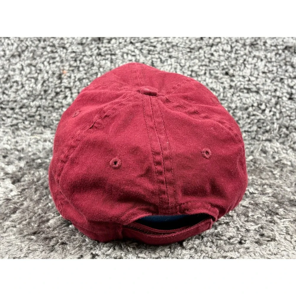 Vintage 90s SeaWorld Shamu Orca Hat Kids Youth Burgundy Black Baseball Cap